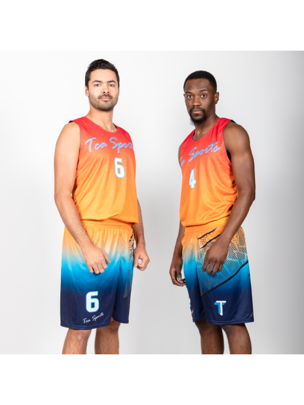 Tenues de Basket full-réversible - coupe droite unisexe