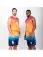 Tenues de Basket full-réversible - coupe droite unisexe