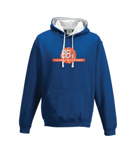Sweat à capuche royal coton BBLC