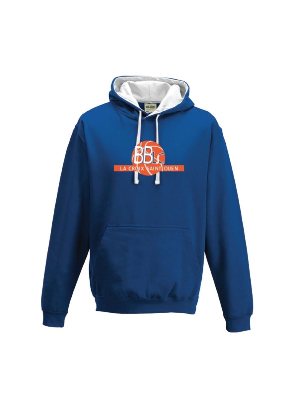 Sweat à capuche royal coton BBLC