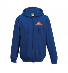 Sweat zippé à capuche royal coton BBLC