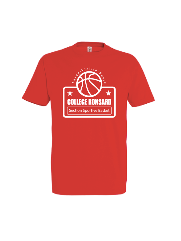 T-shirt section basket - collège Ronsard