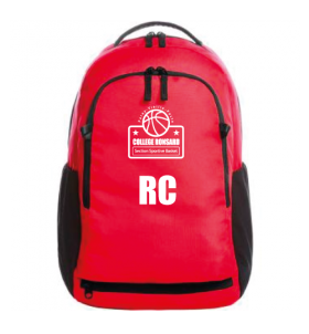 Sac à dos 25 litres section Basket collège Ronsard