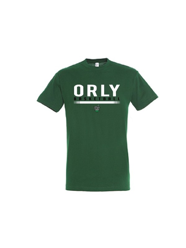 T-shirt vert coton Orly Basket