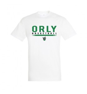 T-shirt blanc coton Orly Basket