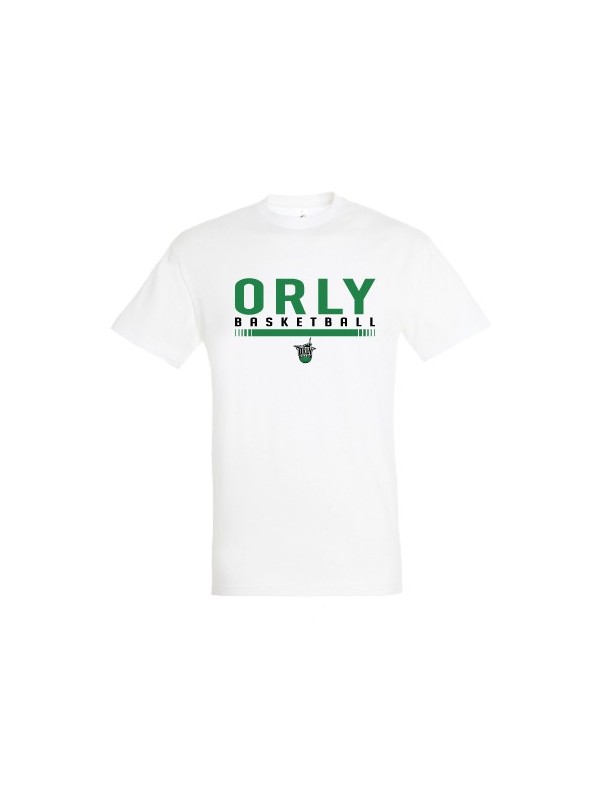 T-shirt blanc coton Orly Basket