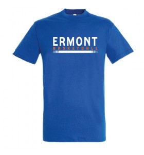 T-shirt bleu coton Ermont Basket