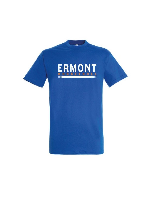 T-shirt bleu coton Ermont Basket