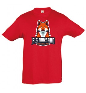 T-shirt rouge - AS collège Ronsard