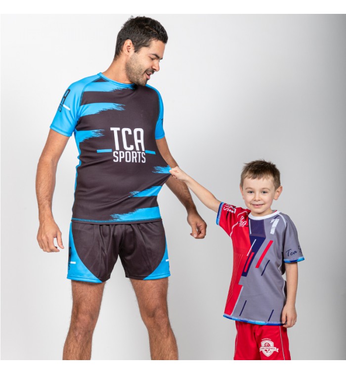 Tenue de rugby short + maillot - 100% personnalisable