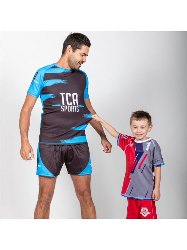 Tenue de rugby short + maillot - 100% personnalisable