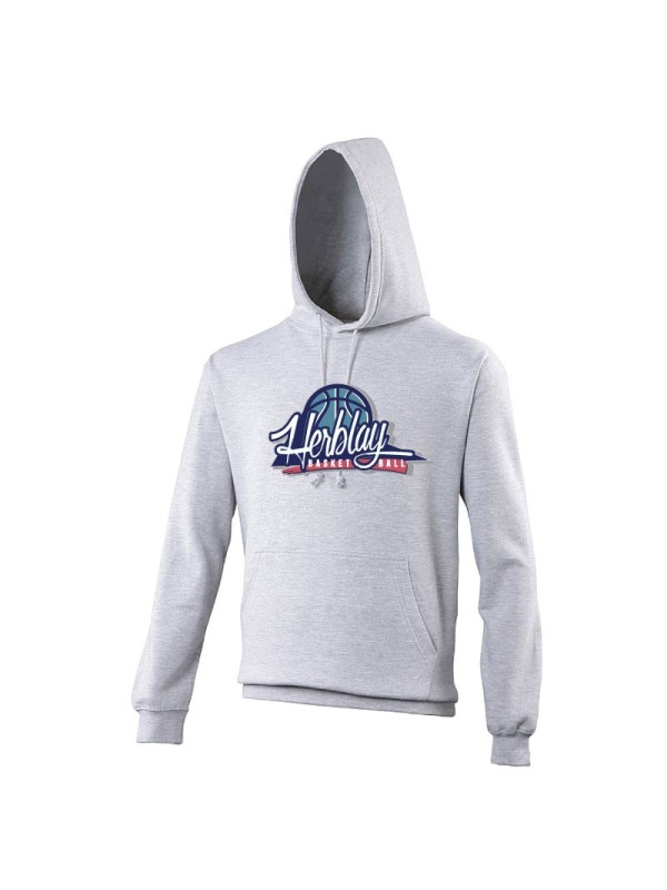 Sweat à capuche gris Herblay
