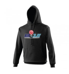 Sweat à capuche noir AIRblay