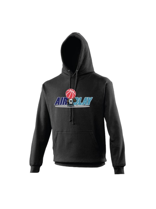 Sweat à capuche noir AIRblay