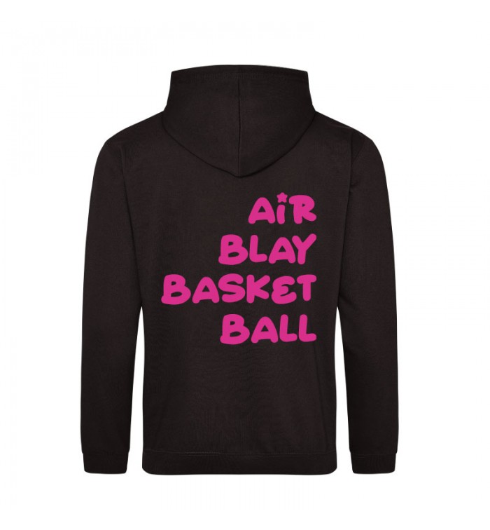 Sweat à capuche noir Herblay