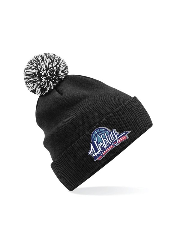 Bonnet pompon logo brodé Herblay