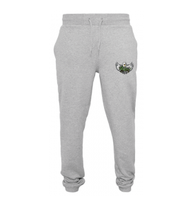 Jogging gris chiné basket SMS91