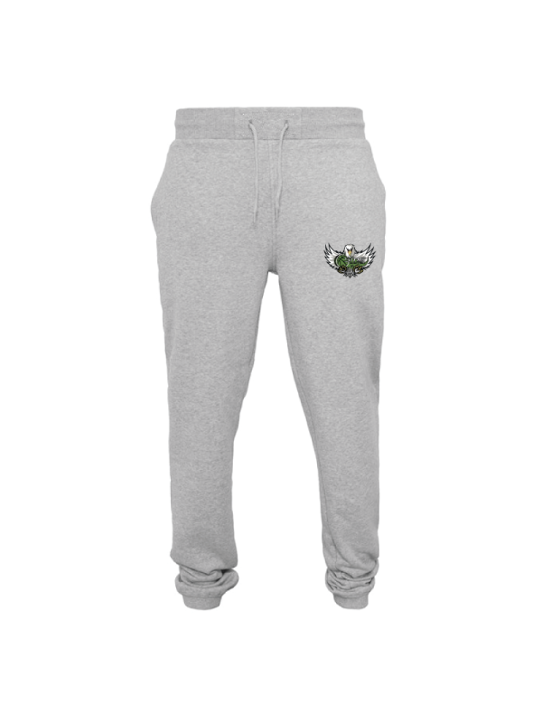 Jogging gris chiné basket SMS91