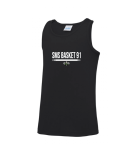 Débardeur d'entrainement noir SMS91 Basket