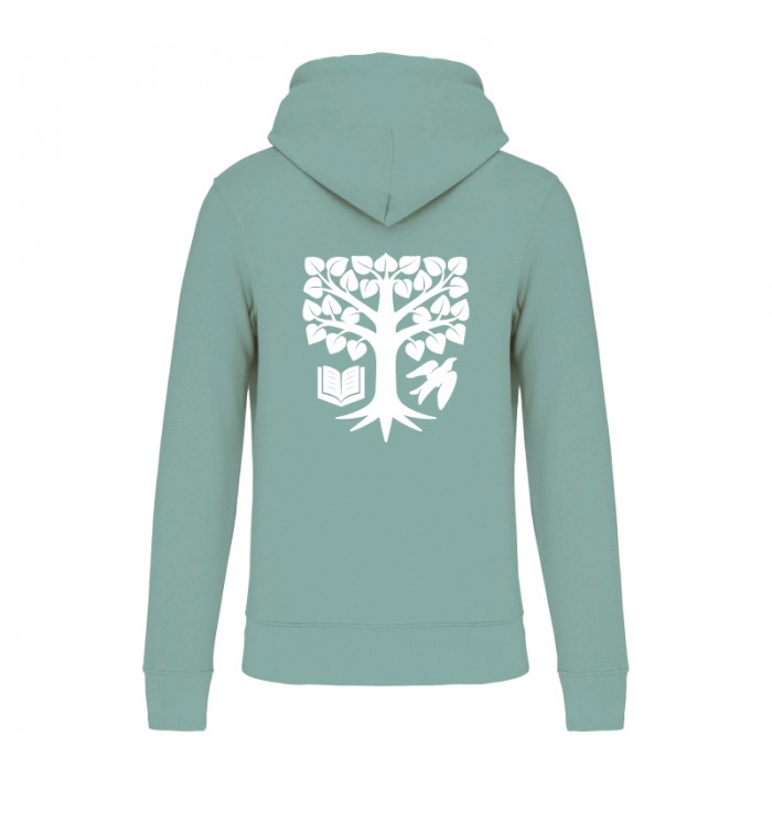 Bio Hooded sweater - sage - Ermitage Maisons-Laffitte
