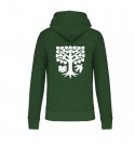 Organic Hooded sweater - bottle green