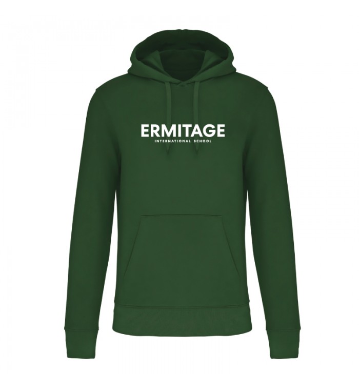 Bio Hooded sweater - bottle green - Ermitage Maisons-Laffitte