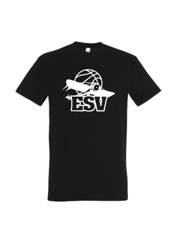 T-shirt noir Viry logo monochrome