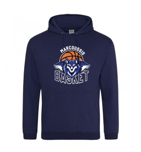 Hoodie marcoussis basket 91 sweat à capuche navy