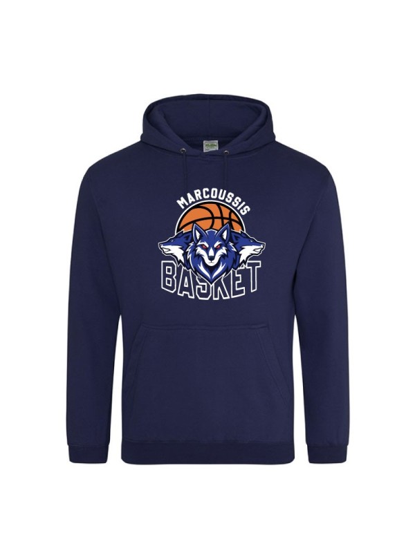 Hoodie marcoussis basket 91 sweat à capuche navy
