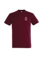 T-shirt coton - burgundy - Logo coeur Lycée Marie Curie - Versailles