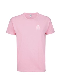 T-shirt coton - baby pink - Logo coeur Lycée Marie Curie - Versailles