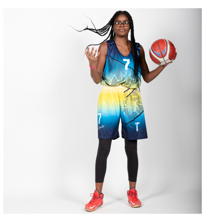 Tenues de Basket semi-réversible - coupe femme cintrée