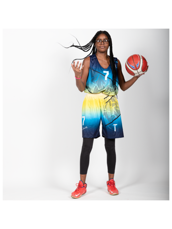 Tenues de Basket semi-réversible - coupe femme cintrée