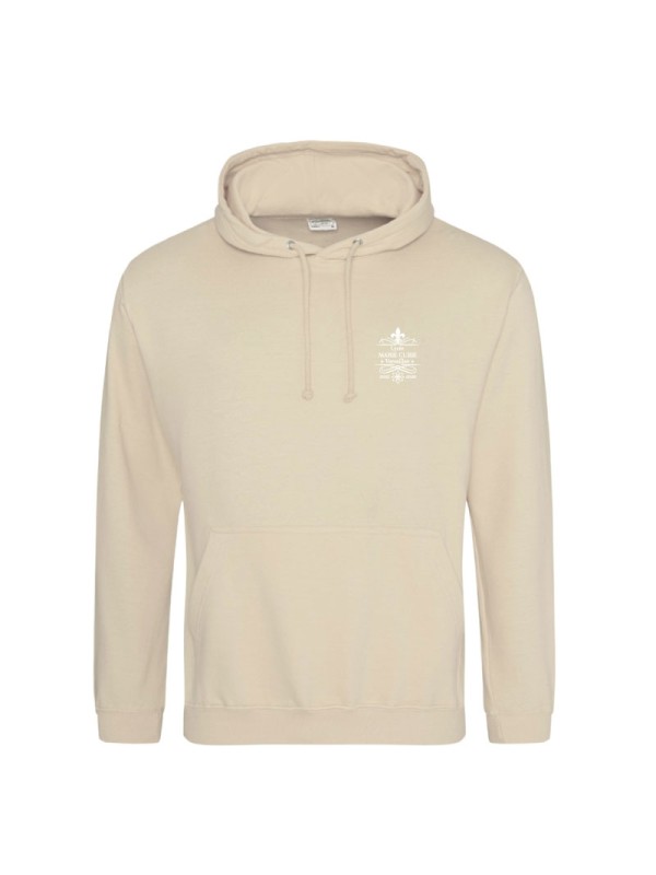 Hoodie sable - marquage coeur et dos - logo lycée Marie Curie Versailles - 2025/2026