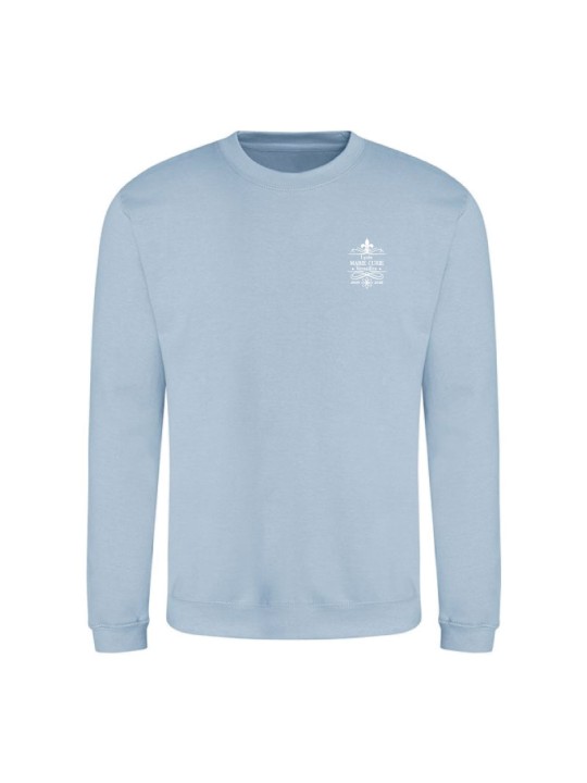 Sweater sans capuche - marquage coeur et dos - Lycée Marie Curie - Versailles - 2025/2026
