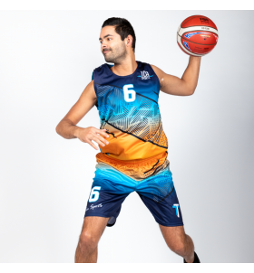 Tenues de Basket semi-réversible - coupe droite unisexe