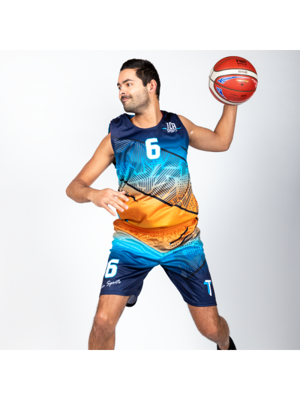 Tenues de Basket semi-réversible - coupe droite unisexe