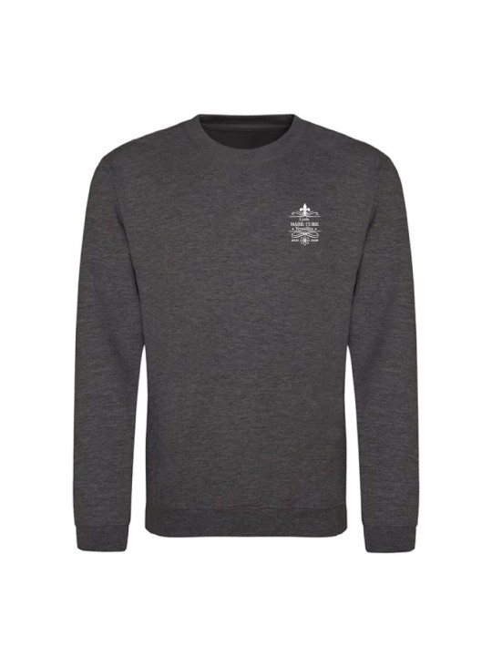 Sweater sans capuche - marquage coeur et dos - Lycée Marie Curie - Versailles - 2025/2026