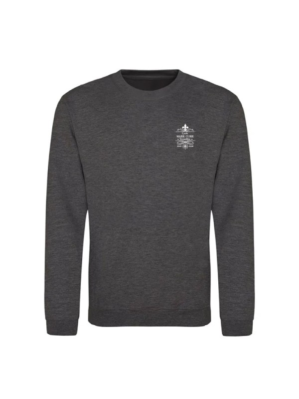 Sweater sans capuche - marquage coeur et dos - Lycée Marie Curie - Versailles - 2025/2026