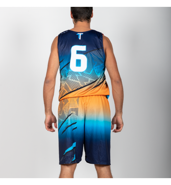 Tenues de Basket semi-réversible - coupe droite unisexe