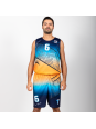 Tenues de Basket semi-réversible - coupe droite unisexe