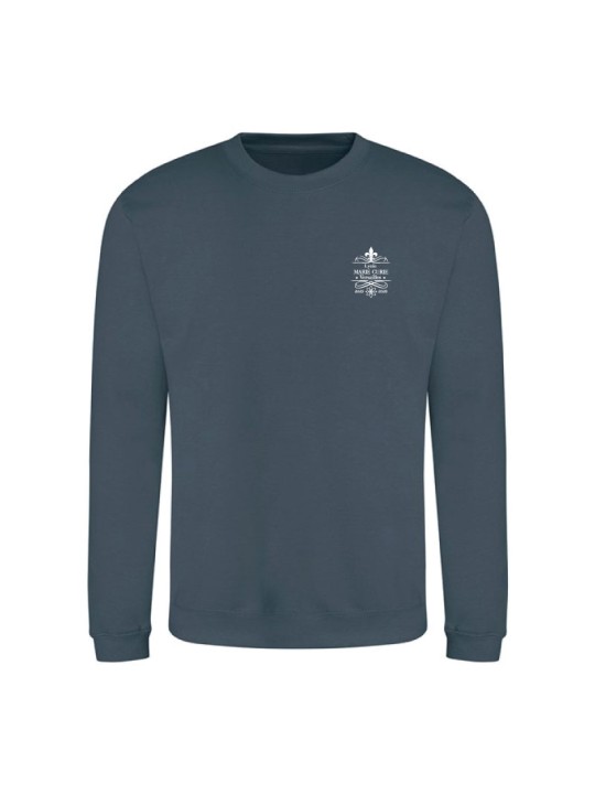 Sweater sans capuche - marquage coeur et dos - Lycée Marie Curie - Versailles - 2025/2026