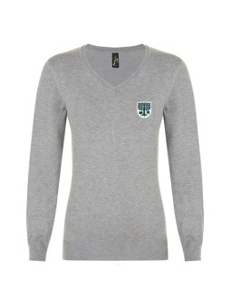 V-neck homme - grey mélange - Ermitage School Maisons-Laffitte