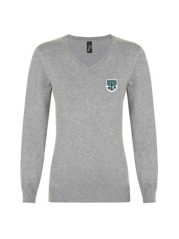 V-neck homme - grey mélange - Ermitage School Maisons-Laffitte