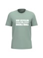 T-shirt bio couleur SAGE - logo VIRY BASKET