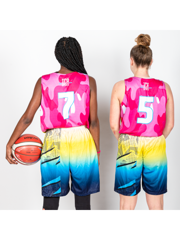 Tenues de Basket full-réversible - coupe femme cintrée