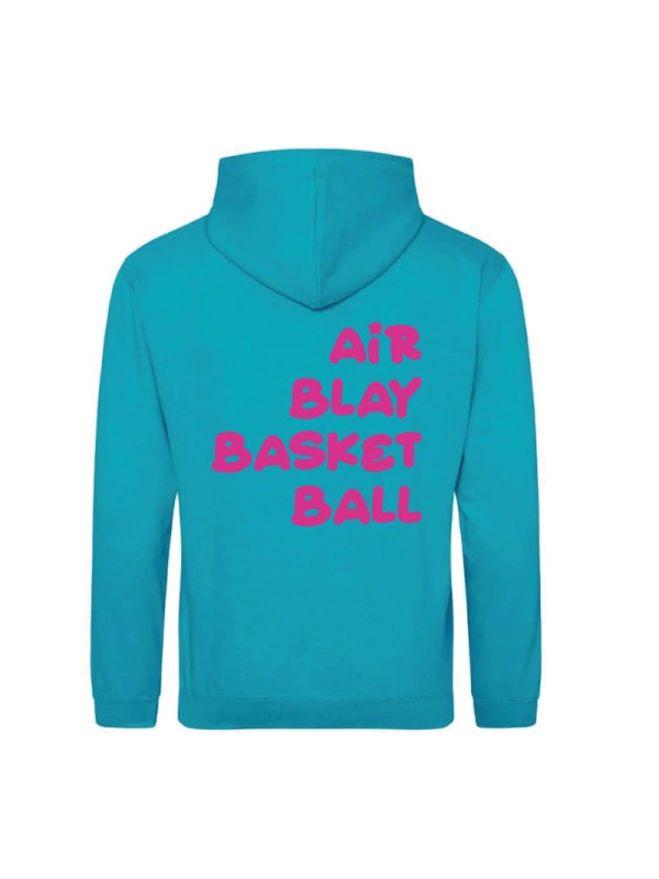 Sweat à capuche turquoise Herblay Club