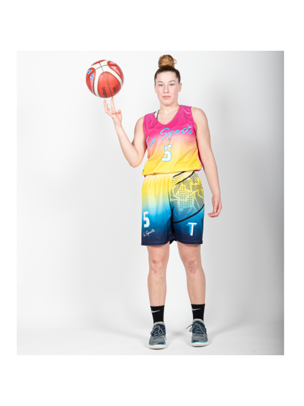 Tenues de Basket full-réversible - coupe femme cintrée