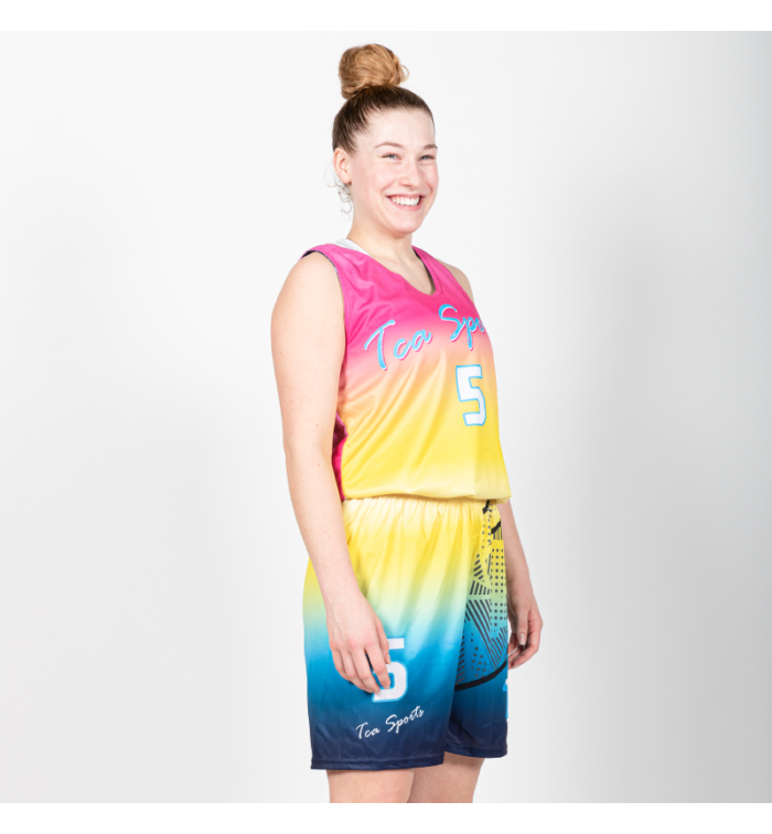 Tenues de Basket full-réversible - coupe femme cintrée Tenues de Basket full-réversible - coupe femme cintrée
