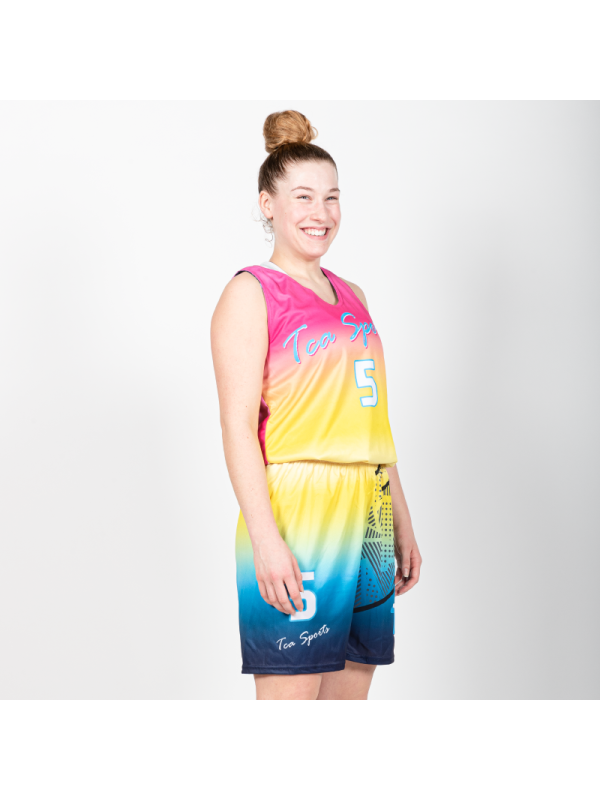 Tenues de Basket full-réversible - coupe femme cintrée